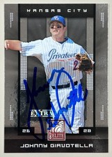 2008 Donruss Elite Extra Edition Johnny Giavotella Auto Royals #53 Card Signed