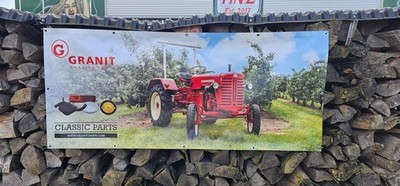 Banner  McCormick 1850 x 800 mm Plakat Werbemittel Classic Plane 12 Ösen