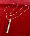 VTG STERLING SILVER HOPI NATIVE AMERICAN LONG PENDANT NECKLACE RICHARD PAWICKI