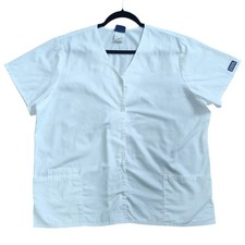 Cherokee Workwear Women's Snap Front V-Neck Scrub Top - 4770 Size XL
