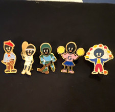 Set of 5 Enamel Sports Character Pin Badges/Pins - Children's Theme