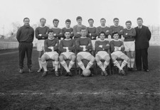 The Wimbledon FC football team UK 29th April 1963 They are set to - Old Photo