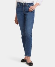 NYDJ Lift X Tuck SHERI SLIM Straight Leg Stretch Denim JEANS Womens Size 12 NEW