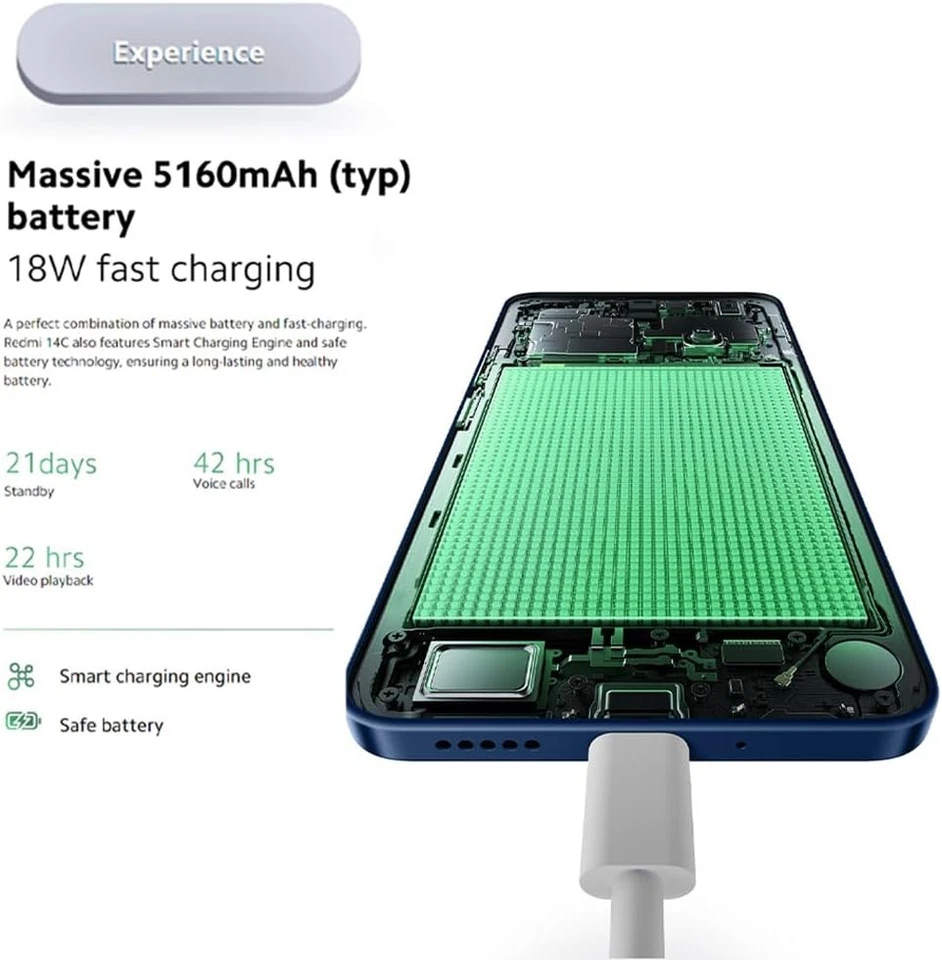 Xiaomi Redmi 14C 4G 128GB 4GB Unlocked Dual SIM Unlocked Android Mobile Phone - Image 4 of 4