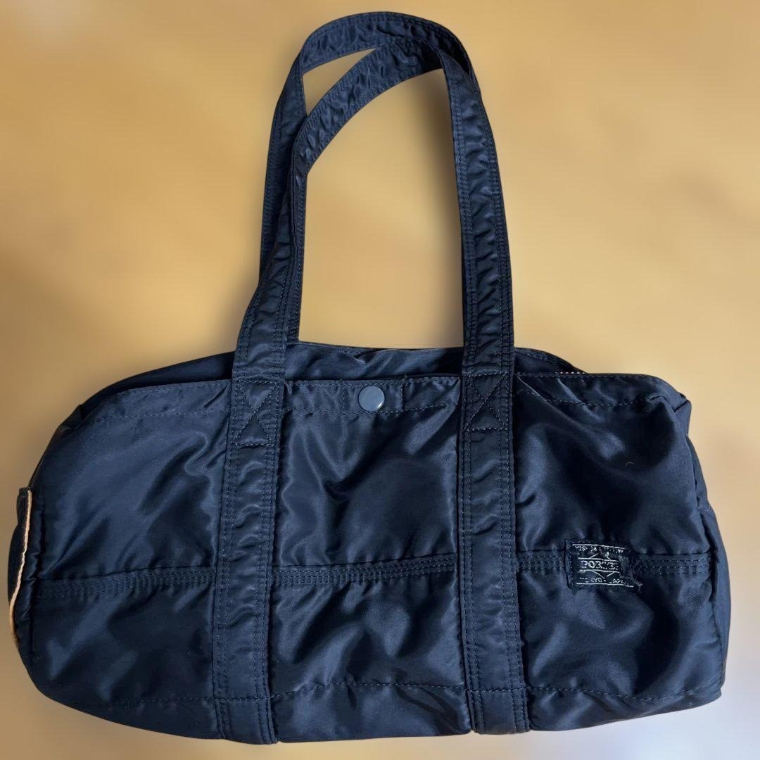 PORTER Yoshida Tanker Mini Boston bag Duffle Bag Black Orange Hand