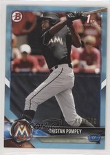 2018 Bowman Draft Sky Blue 201/499 Tristan Pompey #BD-129 jc3