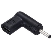 USB 3.1 Type-C Female to DC Male Adapter, 12V Type C to DC3011 Elbow Adapter