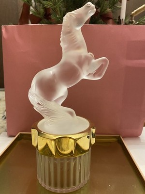 Lalique Jahresflakon 2002 Equus Seltene Factice, leer
