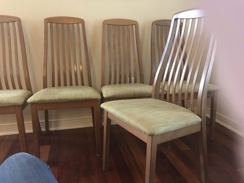 Vintage Danish Teak Dining Chairs By A. Sibau