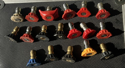 #ad 18 pcs Pressure Washer Spray Tips Nozzles High Power Kit Quick Connect 1 4quot; $15.00