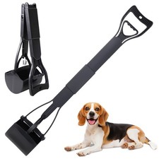 32'' Pooper Scooper Dog Cat Waste Clean Pet Scoop Animal Pick Up Jumbo Black