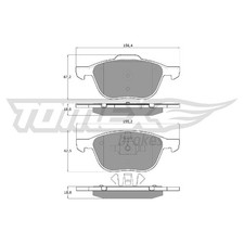 Satz Bremsbeläge Bremsklötze vorne für Volvo V40 525 526 V50 545 | 26218726