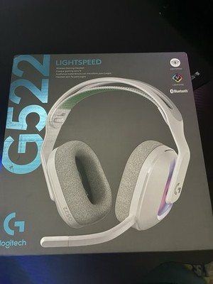 Logitech G G522 LIGHTSPEED Wireless Gaming Headset White Boom Mic RGB USB-C