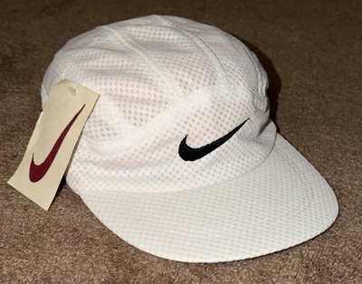 Vintage Nike Cool Crown Mesh Running Hat White Strapback NWT Taiwan Y2K