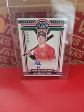2022 Panini USA Baseball Signatures Braden Holcomb Blue Ink/499 (AU, RC)
