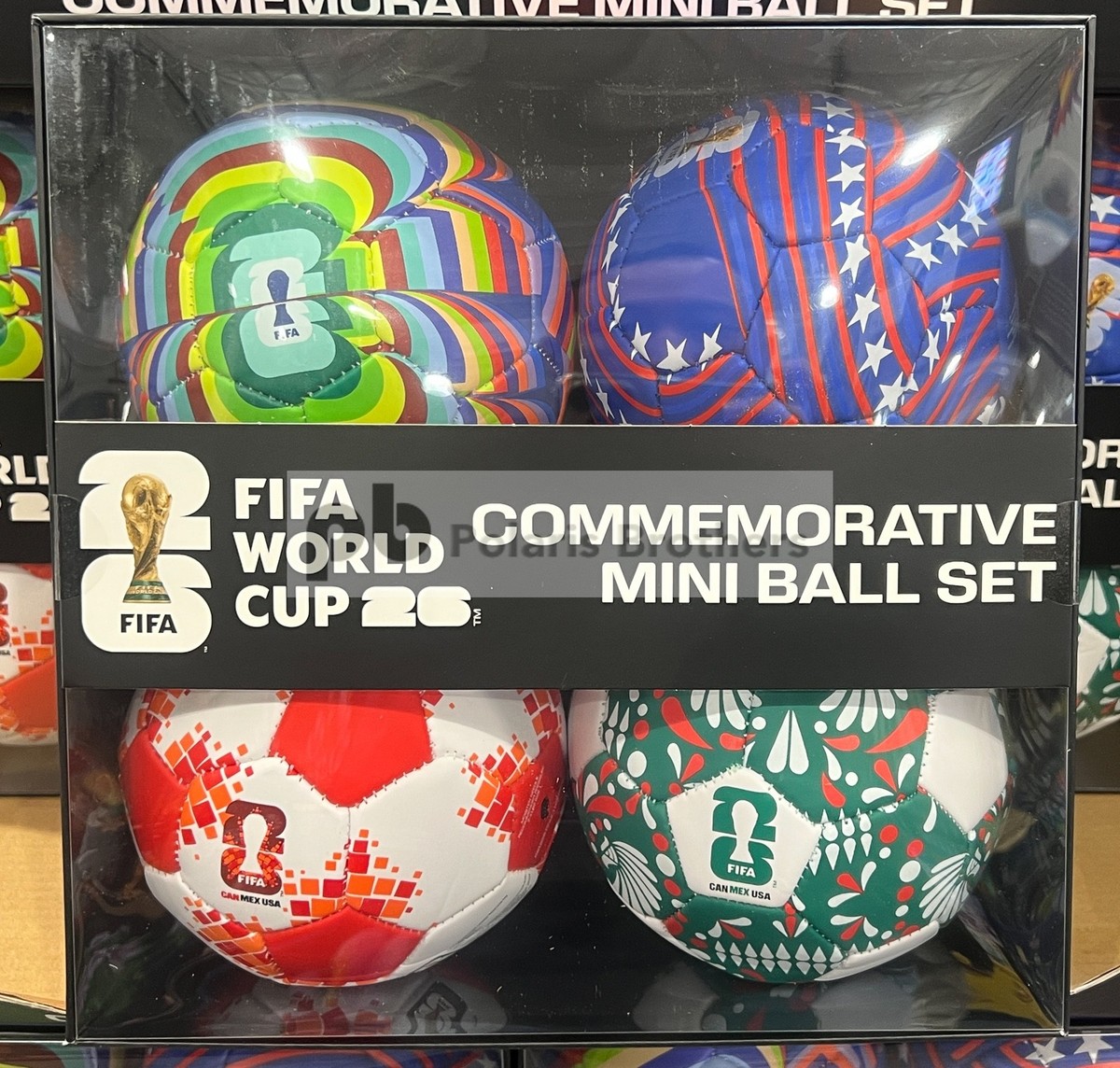 FIFA World Cup 2026 Commemorative Mini Ball Set 4 Pack CAN MEX USA