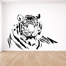 Large Tiger Cat Wild Animal Vinyl Wall Stickers Decals Bedroom Lounge Home Decor