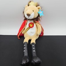 FAO Schwarz 12" Glow Brights Nutcracker Lion Plush New