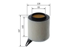 BOSCH Luftfilter F 026 400 095 Filtereinsatz für BMW E87 E91 E90 E92 E81 3er 1er