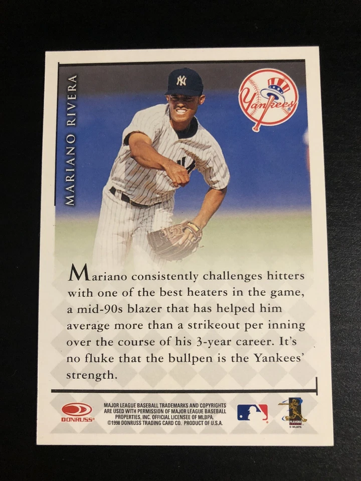 Donruss Signature Mariano Rivera 1998 rojo automático SP *RARO* Yankees Foto 3 de 4