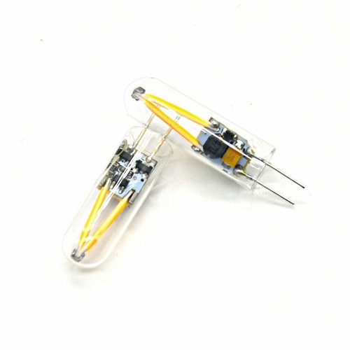 2X G4 COB Filament LED Bulbs Glass Chandelier Boat Spot Light Lamps AC DC 12V - Picture 9 of 10