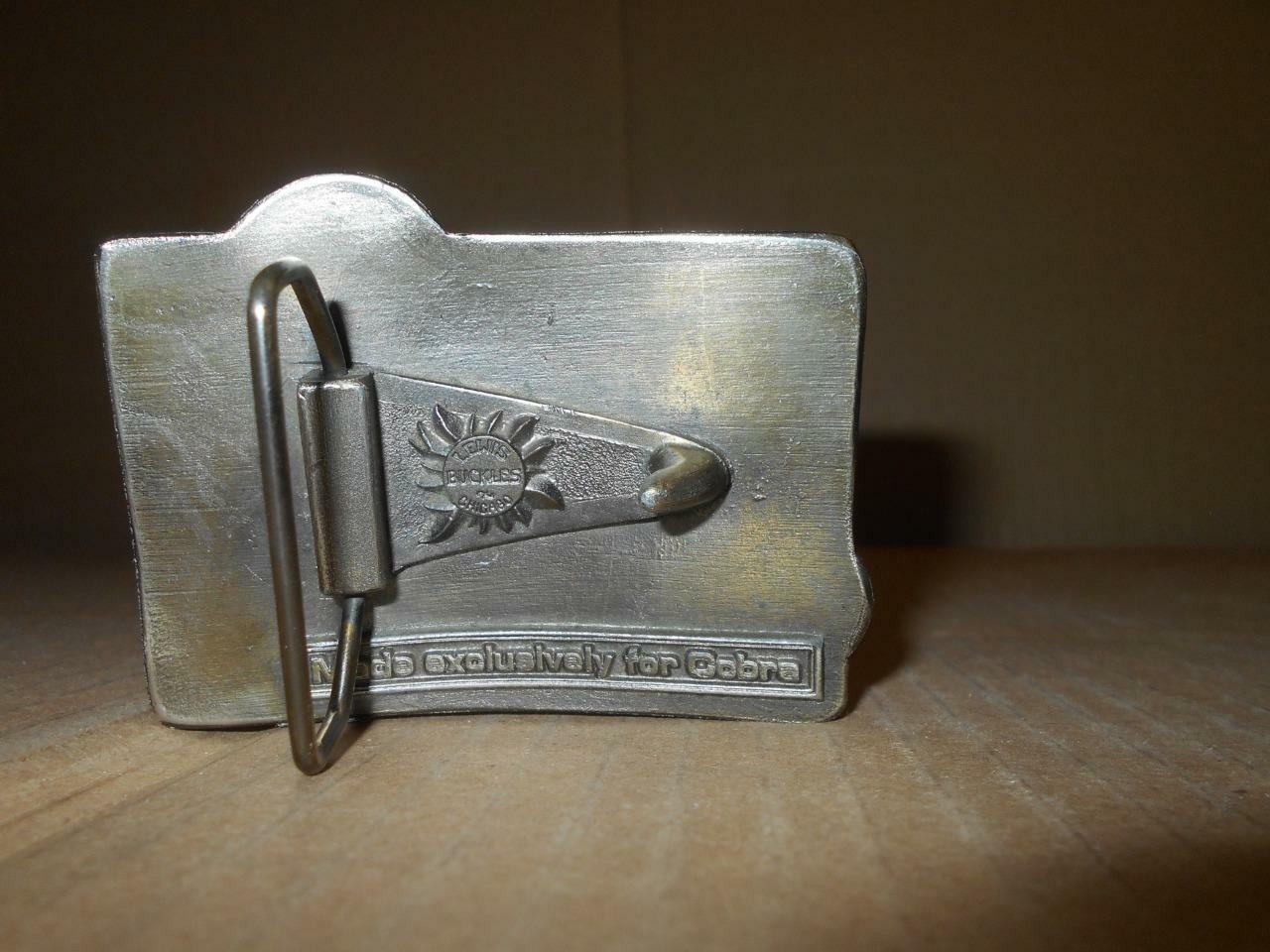 COBRA CB Radios / Brass Belt Buckle By Lewis Belt Buckle Chicago eBay