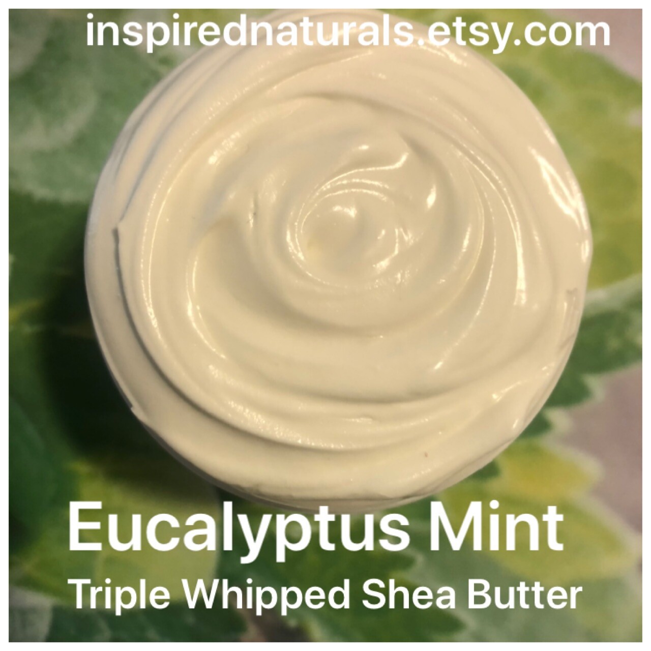 EUCALYPTUS MINT TRIPLE WHIPPED SHEA BODY BUTTER UNREFINED DRY SKIN CARE  16 OZ