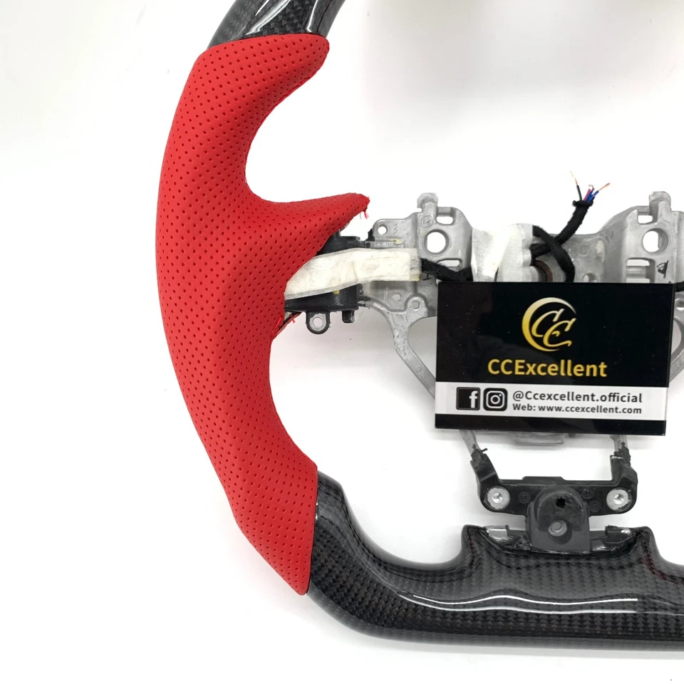 Volante de fibra de carbono real para Lexus GS350 GS300 ES350 RX350 2016-2018 Foto 2 de 4