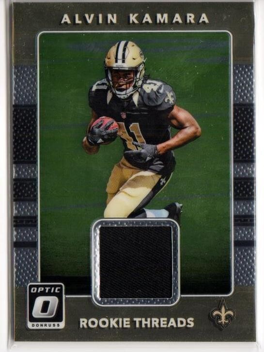 2017 Panini Donruss Optic Rookie Threads Player-Worn RC JSY Alvin Kamara #17