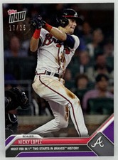 2023 Topps Now #707 Nicky Lopez Atlanta Braves PURPLE Parallel 17/25