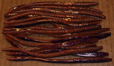 6 1/2" Finesse Worm Trick Worm Style PB&J Plastic 50 pk Bulk Bag Bass