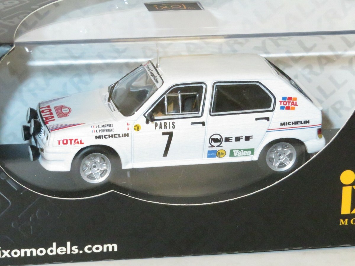Miniature Citroën Visa 1000 Pistes #7 Rallye Monte-Carlo 1985 - Échelle 1:43, Métal, Occasion
