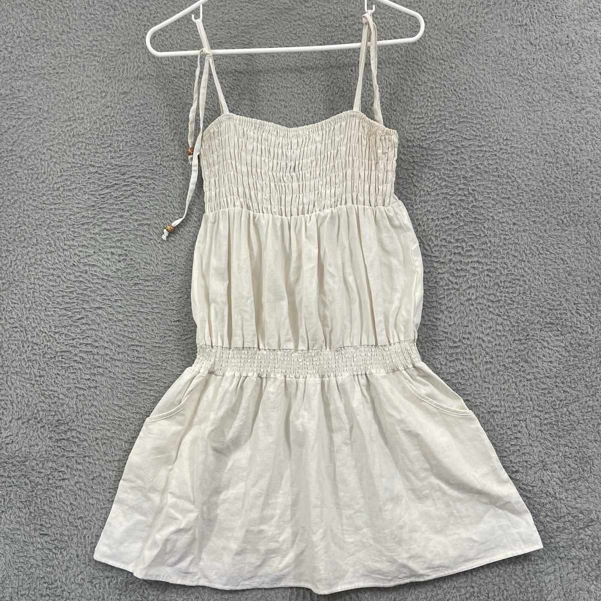 Joyce Leslie Dress Womens Large Ivory Ruffle 100% Linen Maxi Stretch Lightweight | eBay Joyce Leslie Dress Womens Large Ivory Ruffle 100% Linen Maxi Stretch Lightweight | eBay