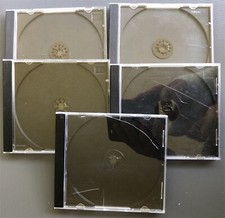 5 CD-/DVD-Hüllen - schwarz, Jewel Case, Box, Leerhülle, CD-ROM