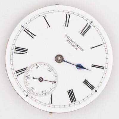 Courvoisier Freres 31.7 x 7.8 mm Antique Pocket Watch Movement