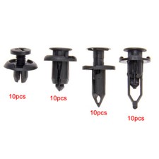 40Pcs Car Push Retainer Pin Body Bumper Rivet Trim Moulding Clip Accessories Set