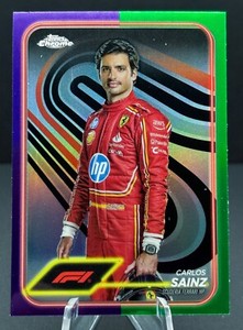 2024 Topps Chrome Formula 1 - #4 Carlos Sainz Purple/Green SP