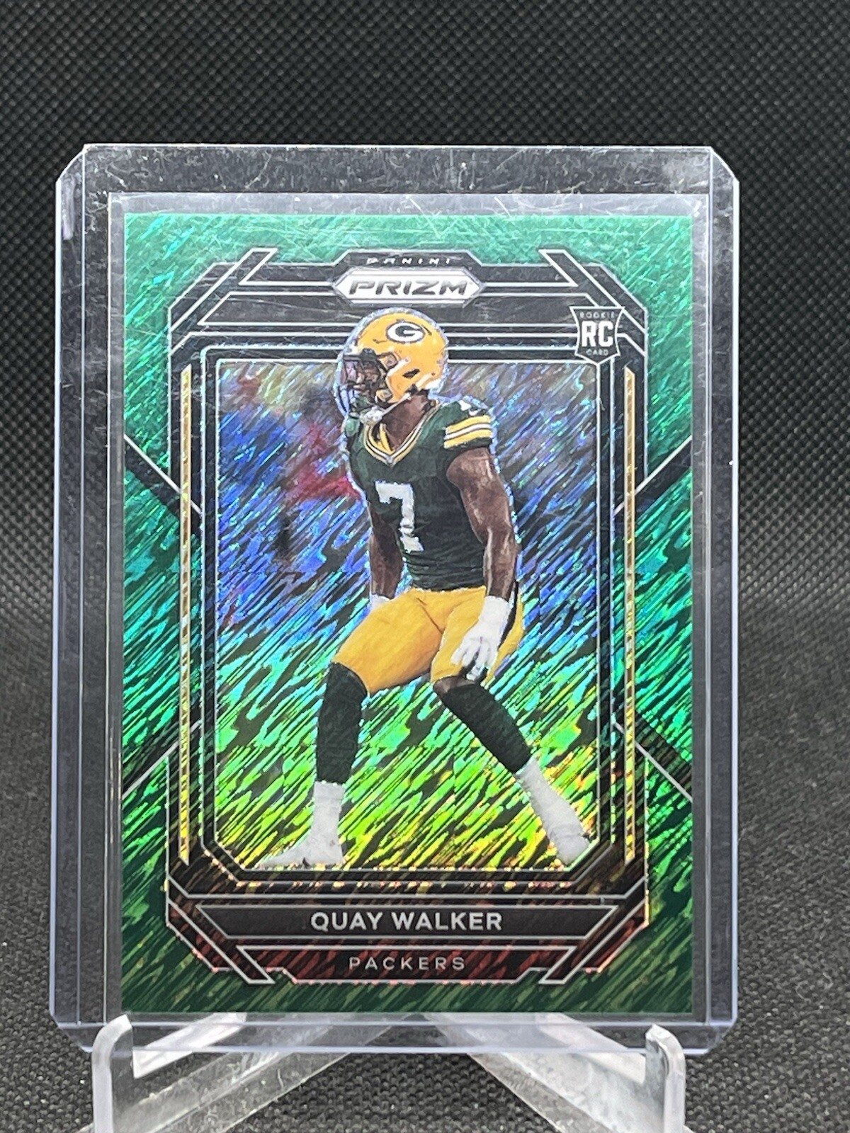 QUAY WALKER 2022 PANINI PRIZM GREEN SHIMMER PRIZM 1/5 ROOKIE RC #373