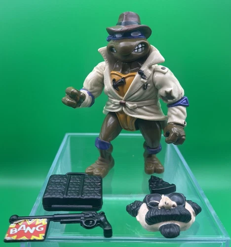 Vintage 1990 TMNT Don, The Undercover Turtle Disguised Turtles Figure