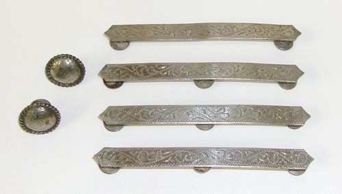 Vintage Alpaca Mexico Engraved Silver Halter Bridle Accents Hardware