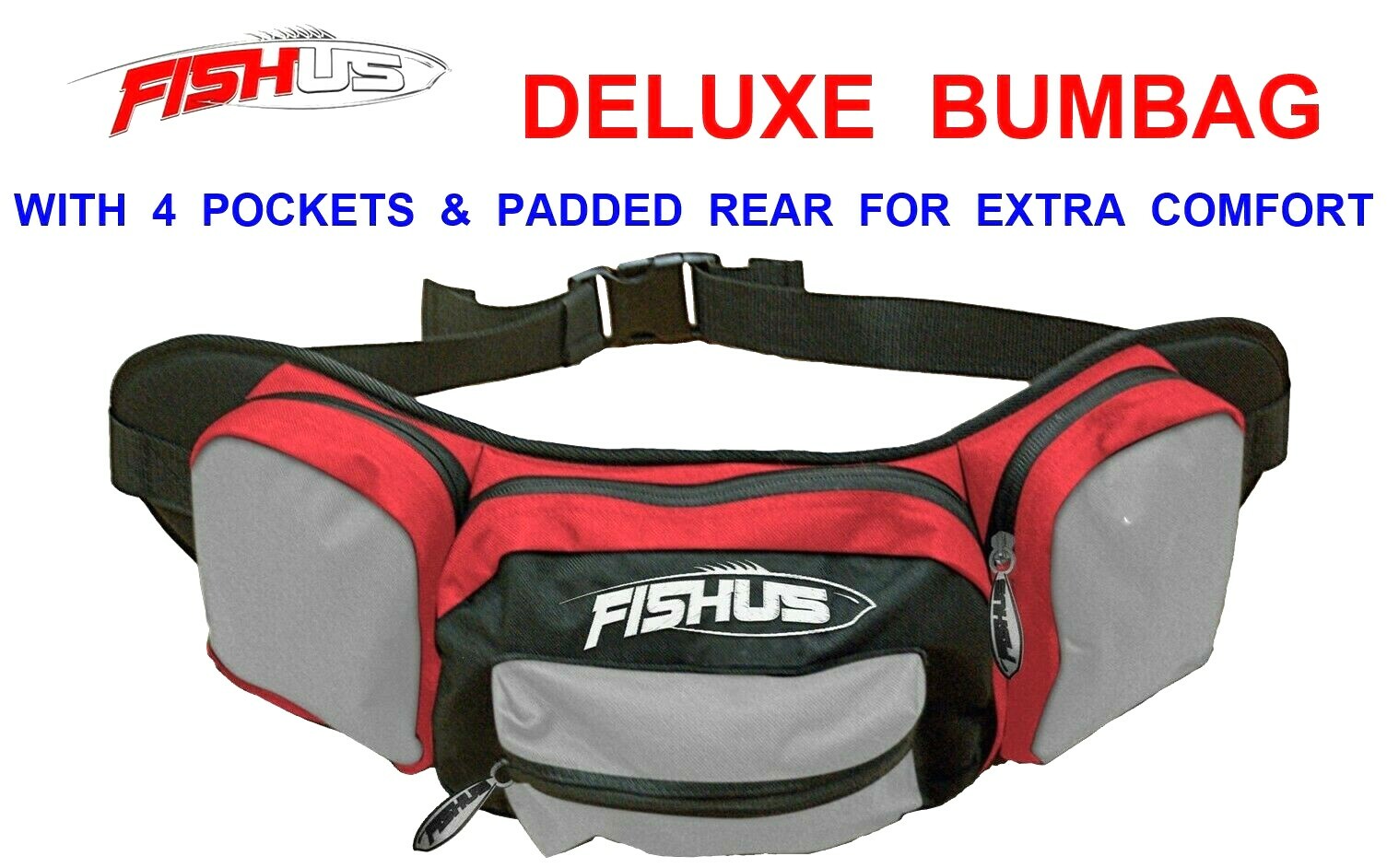 DELUXE FISHUS BUM BAG SEA FISHING LURE ESPETIT JERK SOFT SHAD SPIN TACKLE BAG
