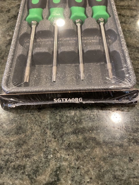 Snap-on USA SGTX40BG 4-Piece Mini Soft Grip Torx Screwdriver Set – Green - View #3