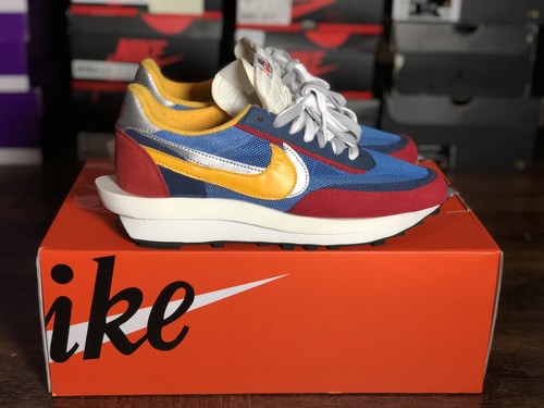sacai blue red