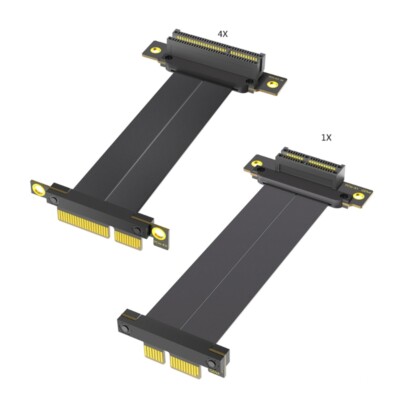 PCIe Risers Extender Cable with Double 90Degree Bends for Computer Upgrades