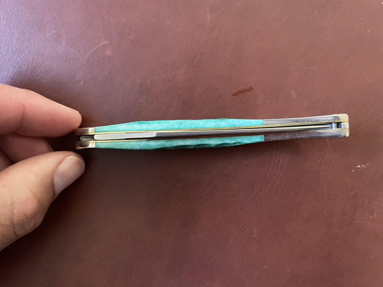 Case xx Medium toothpick And Sodbuster Pocket Knives Jade Bone Kinfolk