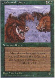 Durkwood Boars x4 - 4th Edition - NM-Mint, English - 4th Edition