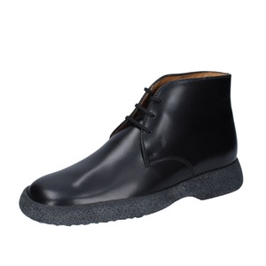desert boot black leather