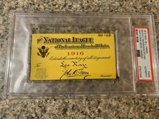 ⚾1916 National League Baseball Pass - Christy Mathewson!⚾
