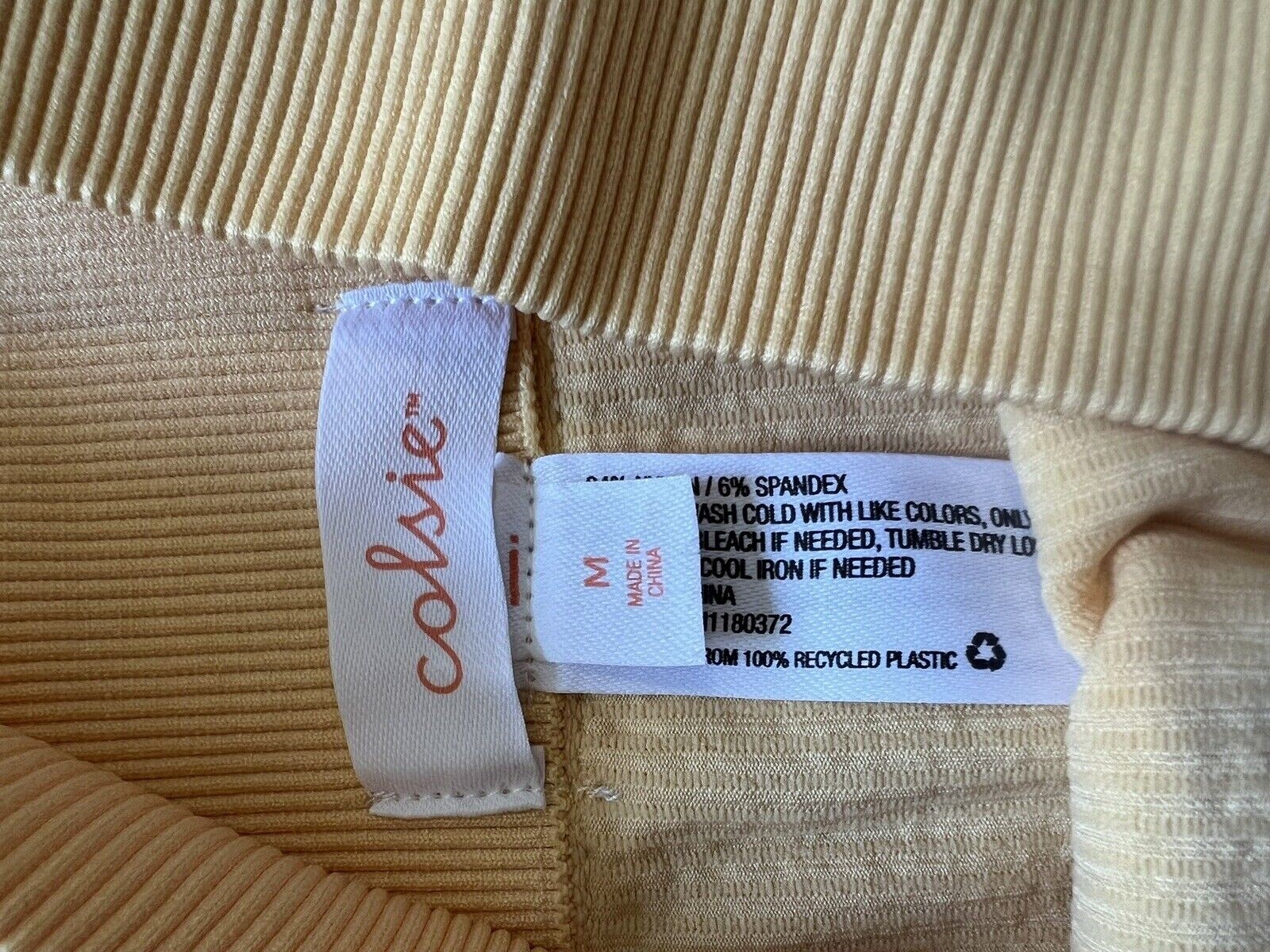 COLSIE Orange Creamsicle Ribbed Seamless Bike Shorts… Gem