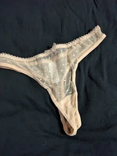 Res Ipsa Loquitur Melbourne - Peach Lace Heart G String - Small 8